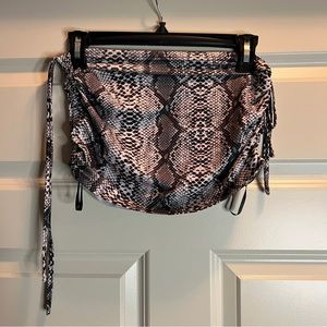 Snakeskin crop top